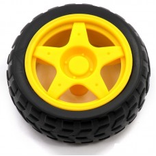 Пластиковое колесо с шиной (65×26 мм)